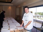 Toby in organising mode
